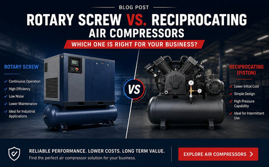 Rotary Screw Air Compressors vs. Reciprocating Air Compressors: Which One Is Right for Your Business?