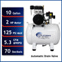 California Air Tools 10020CHAD Ultra Quiet 2.0 HP Oil-Free 10-Gallon Air Compressor with Automatic Drain Valve