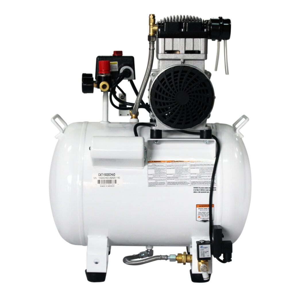 California Air Tools 10020CHAD Ultra Quiet 2.0 HP Oil-Free 10-Gallon Air Compressor with Automatic Drain Valve