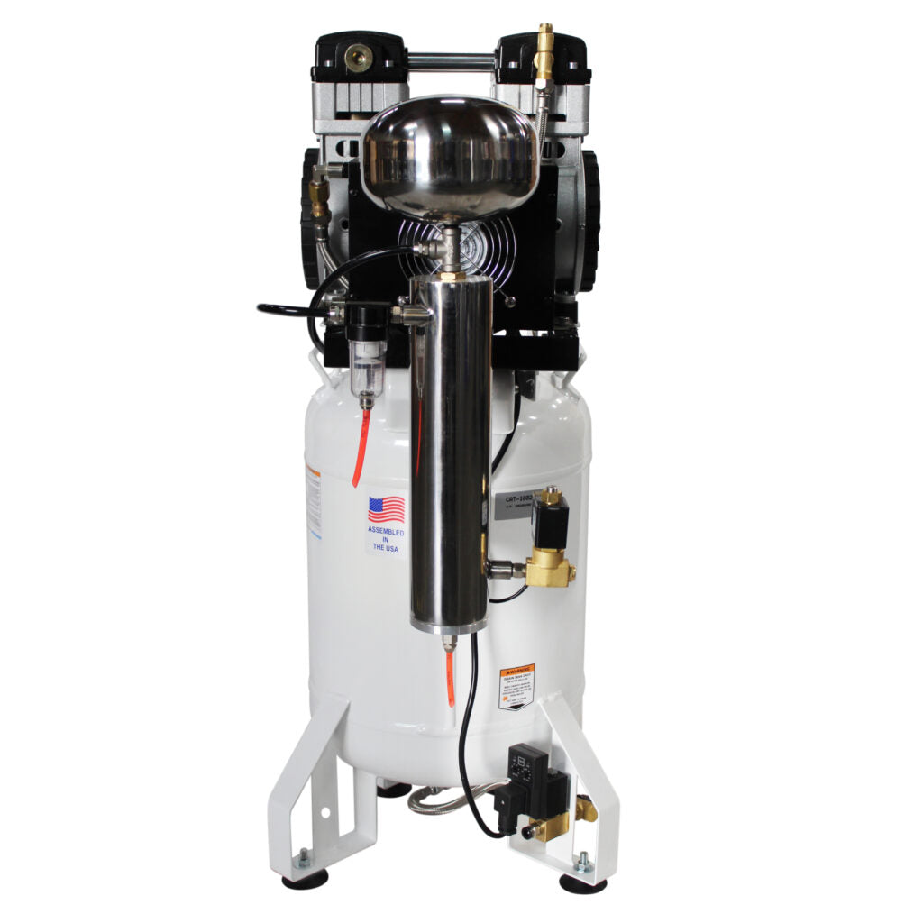California Air Tools 10020DSMAD 2.0 HP SMART Ultra Quiet Oil-Free 10 Gallon Air Compressor with 80% Air Dryer & Automatic Drain, 110V