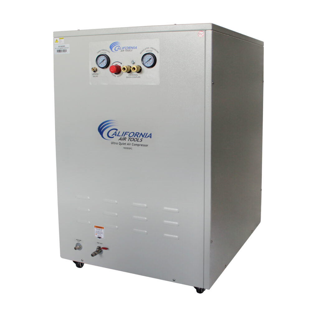 California Air Tools 10020DSPCAD Ultra Quiet 2.0 HP Oil-Free 10-Gallon Air Compressor with 80% Air Dryer, Automatic Drain & Soundproof Cabinet