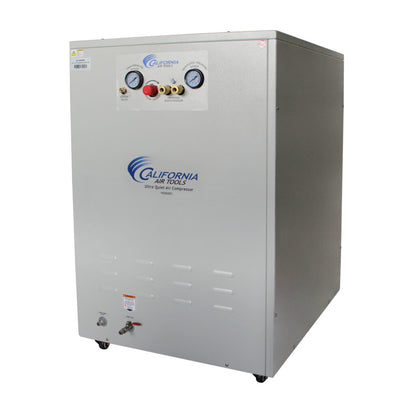 California Air Tools 10020DSPC Ultra Quiet 2.0 HP Oil-Free 10-Gallon Air Compressor with 80% Air Dryer & Soundproof Cabinet