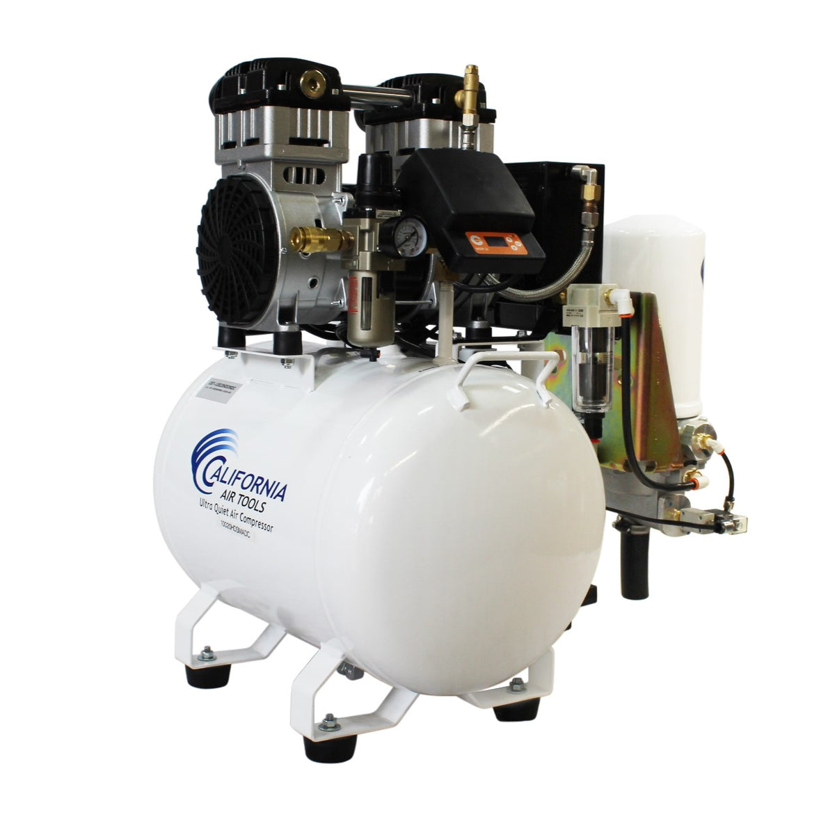 California Air Tools 10020HDSMADC 2.0 HP SMART Ultra Quiet Oil-Free 10 Gallon Horizontal Air Compressor with 98% Air Dryer & Automatic Drain