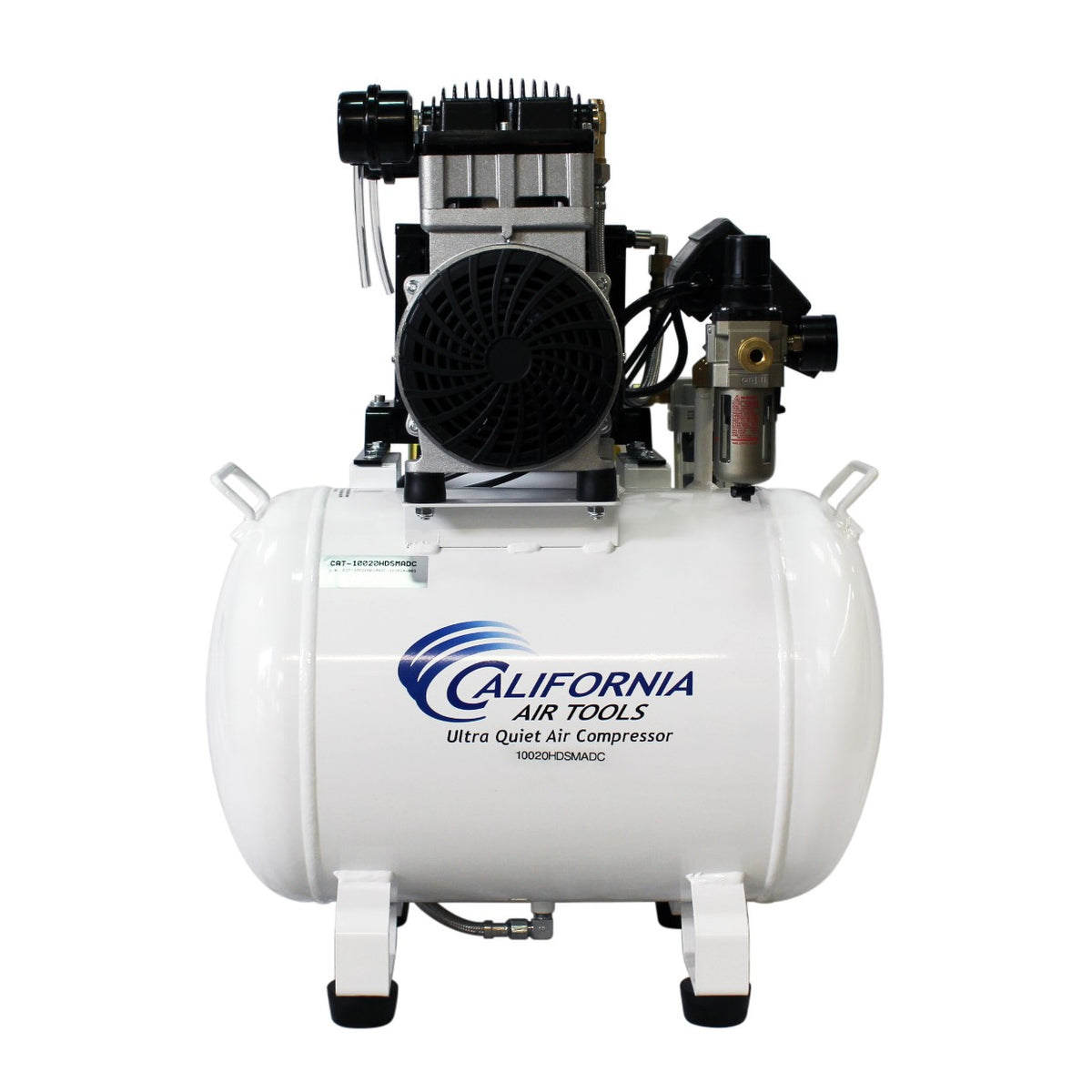 California Air Tools 10020HDSMADC 2.0 HP SMART Ultra Quiet Oil-Free 10 Gallon Horizontal Air Compressor with 98% Air Dryer & Automatic Drain
