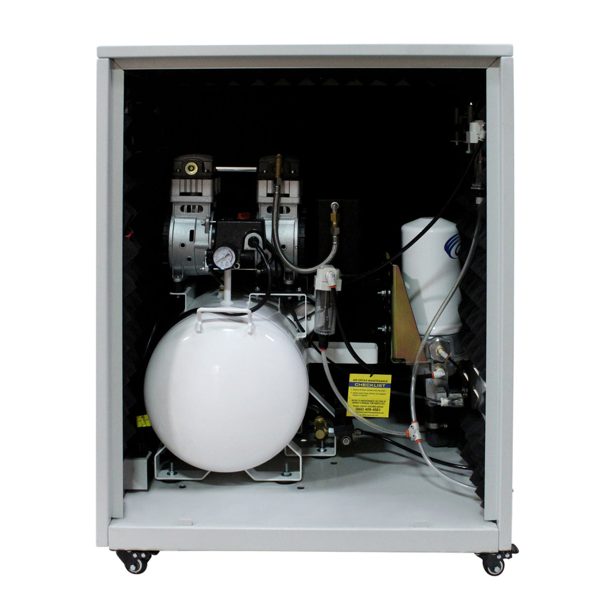California Air Tools 10020HDSPCADC 2.0 HP Ultra Quiet Oil-Free 10 Gallon Air Compressor with 98% Air Dryer, Automatic Drain & Soundproof Cabinet