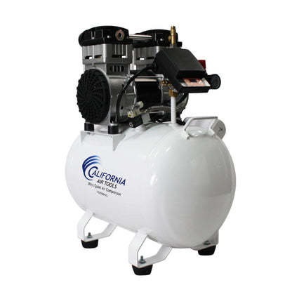 California Air Tools 10020SMHAD 2.0 HP SMART Ultra Quiet Oil-Free 10 Gallon Horizontal Air Compressor with Automatic Drain