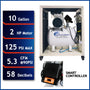 California Air Tools 10020SMSPC 2.0 HP SMART Ultra Quiet Oil-Free 10 Gallon Air Compressor with Soundproof Cabinet, 110V