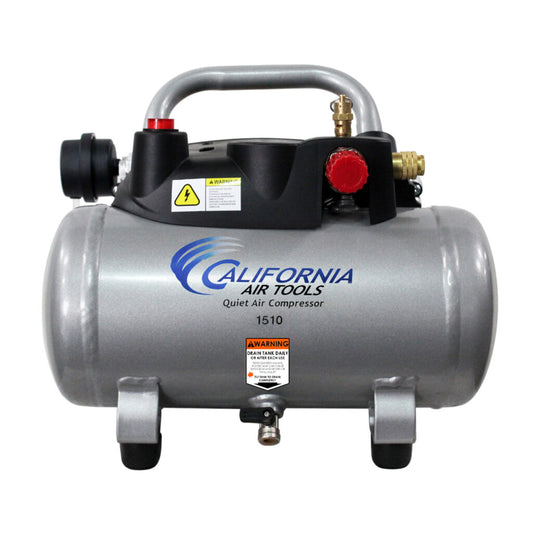 California Air Tools 1510 Quiet 1.0 HP 1.5 Gallon Oil-Free Air Compressor