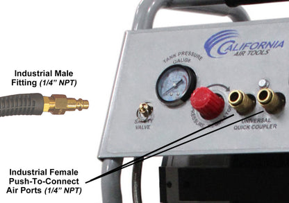 California Air Tools 20020CR Ultra Quiet & Oil-Free Continuous Run 2.0 HP 20 Gallon Air Compressor – 100% Duty Cycle