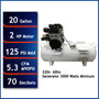 California Air Tools 20020CTR-22060 Ultra Quiet 70 dB 2.0 HP Oil-Free 20 Gallon Horizontal Air Compressor – 220V 60Hz