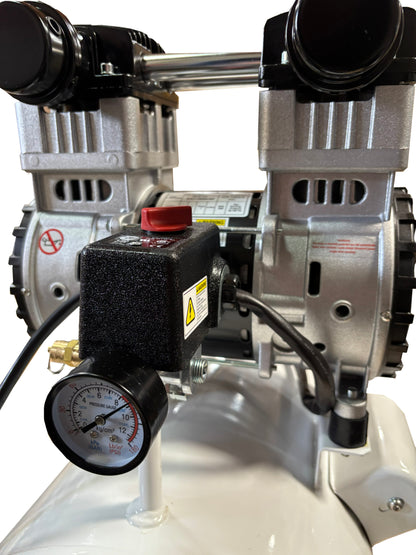 California Air Tools 20020CTR-22060 Ultra Quiet 70 dB 2.0 HP Oil-Free 20 Gallon Horizontal Air Compressor – 220V 60Hz