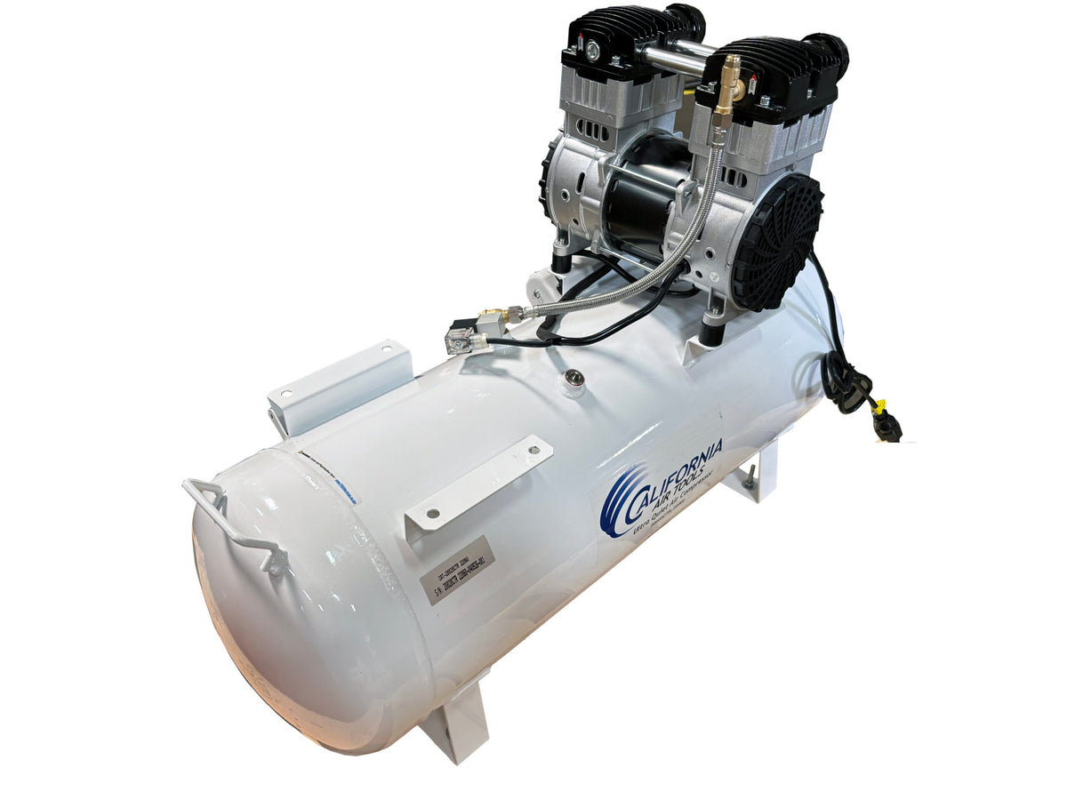 California Air Tools 20020CTR-22060 Ultra Quiet 70 dB 2.0 HP Oil-Free 20 Gallon Horizontal Air Compressor – 220V 60Hz