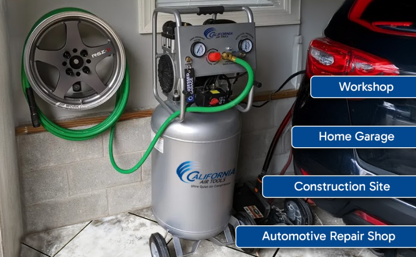 California Air Tools 20020 Ultra Quiet 2.0 HP Oil-Free Portable 20 Gallon Air Compressor