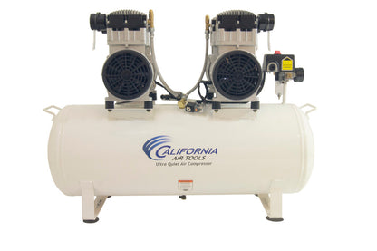 California Air Tools 20040C Powerful 4.0 HP Ultra Quiet & Oil-Free 20 Gallon Horizontal Air Compressor – 220V
