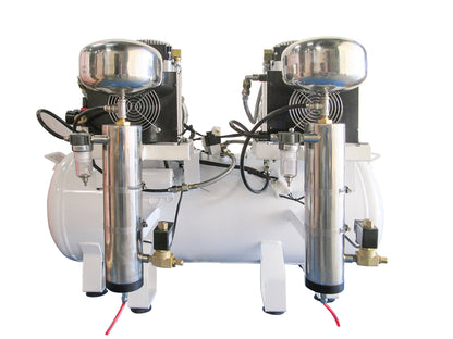 California Air Tools 20040DCAD Powerful 4.0 HP Ultra Quiet & Oil-Free 20 Gallon Air Compressor with 80% Air Drying System and Automatic Drain Valve – 220V