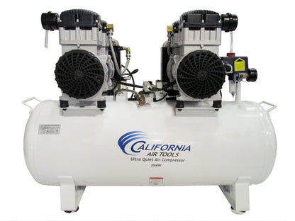 California Air Tools 20040DCAD Powerful 4.0 HP Ultra Quiet & Oil-Free 20 Gallon Air Compressor with 80% Air Drying System and Automatic Drain Valve – 220V