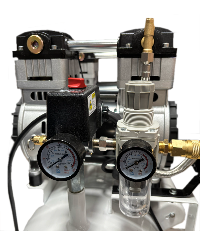 California Air Tools 20040DCADC Powerful 4.0 HP Ultra Quiet & Ultra Dry Oil-Free 20 Gallon Air Compressor with 98% Air Drying System & Automatic Drain Valve – 220V