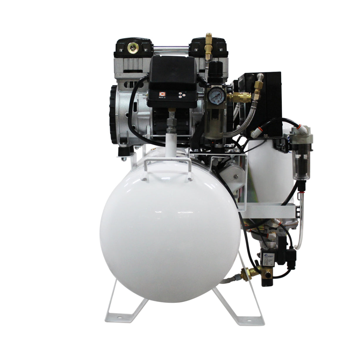 California Air Tools 20040DSMADC Powerful 4.0 HP SMART Ultra Quiet & Oil-Free 20 Gallon Air Compressor with 98% Air Dryer & Automatic Drain Valve – 220V