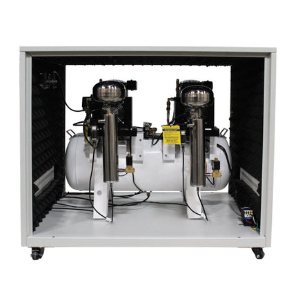 California Air Tools 20040DSPCAD Powerful 4.0 HP Ultra Quiet & Oil-Free 20 Gallon Air Compressor with 80% Air Drying System & Automatic Drain – Soundproof Cabinet, 220V