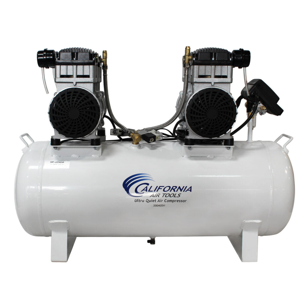 California Air Tools 20040SM Powerful 4.0 HP SMART Ultra Quiet & Oil-Free 20 Gallon Air Compressor – 220V