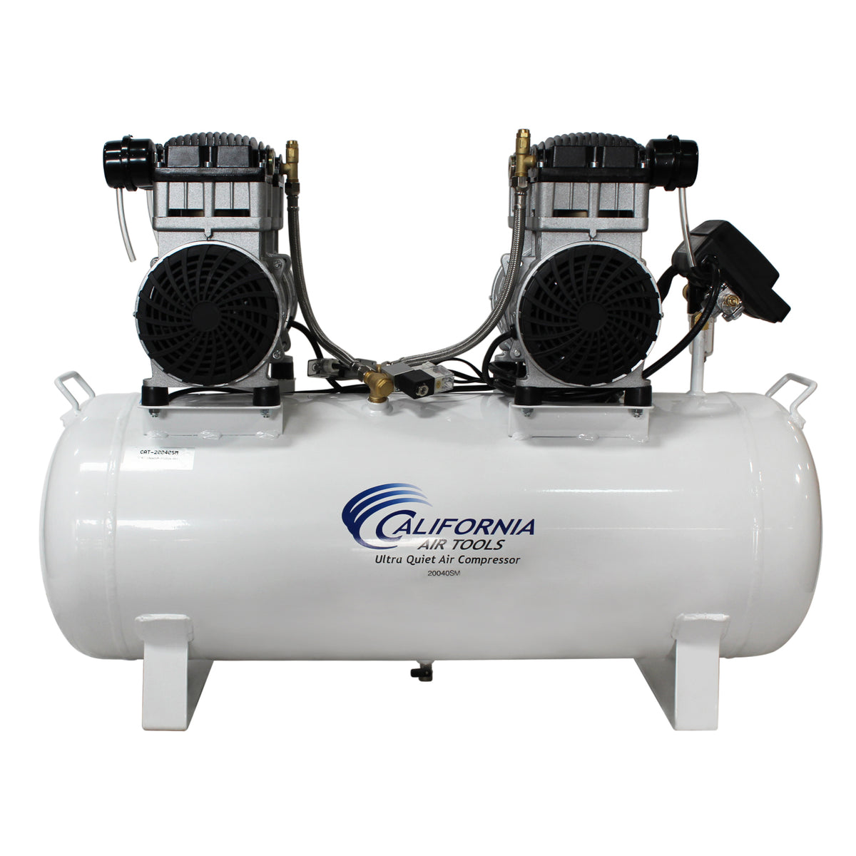California Air Tools 20040SMAD Powerful 4.0 HP SMART Ultra Quiet & Oil-Free 20 Gallon Air Compressor with Automatic Drain Valve – 220V