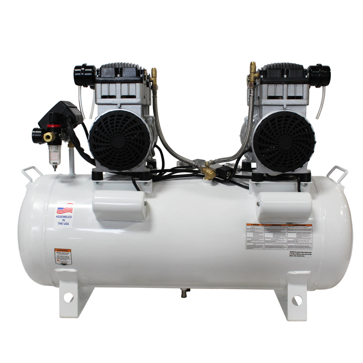 California Air Tools 20040SMAD Powerful 4.0 HP SMART Ultra Quiet & Oil-Free 20 Gallon Air Compressor with Automatic Drain Valve – 220V