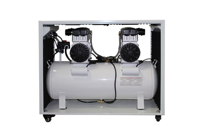 California Air Tools 20040SPCAD Ultra Quiet & Oil-Free 4.0 HP 20 Gallon Air Compressor with Automatic Drain Valve – Soundproof Cabinet, 220V