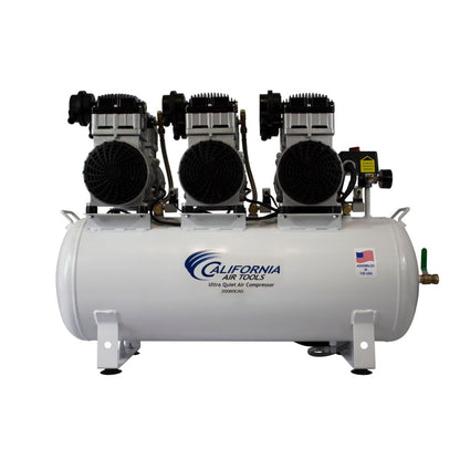 California Air Tools 20060CAD Ultra Quiet & Oil-Free 6.0 HP 20 Gallon Air Compressor with Automatic Drain Valve – 220V