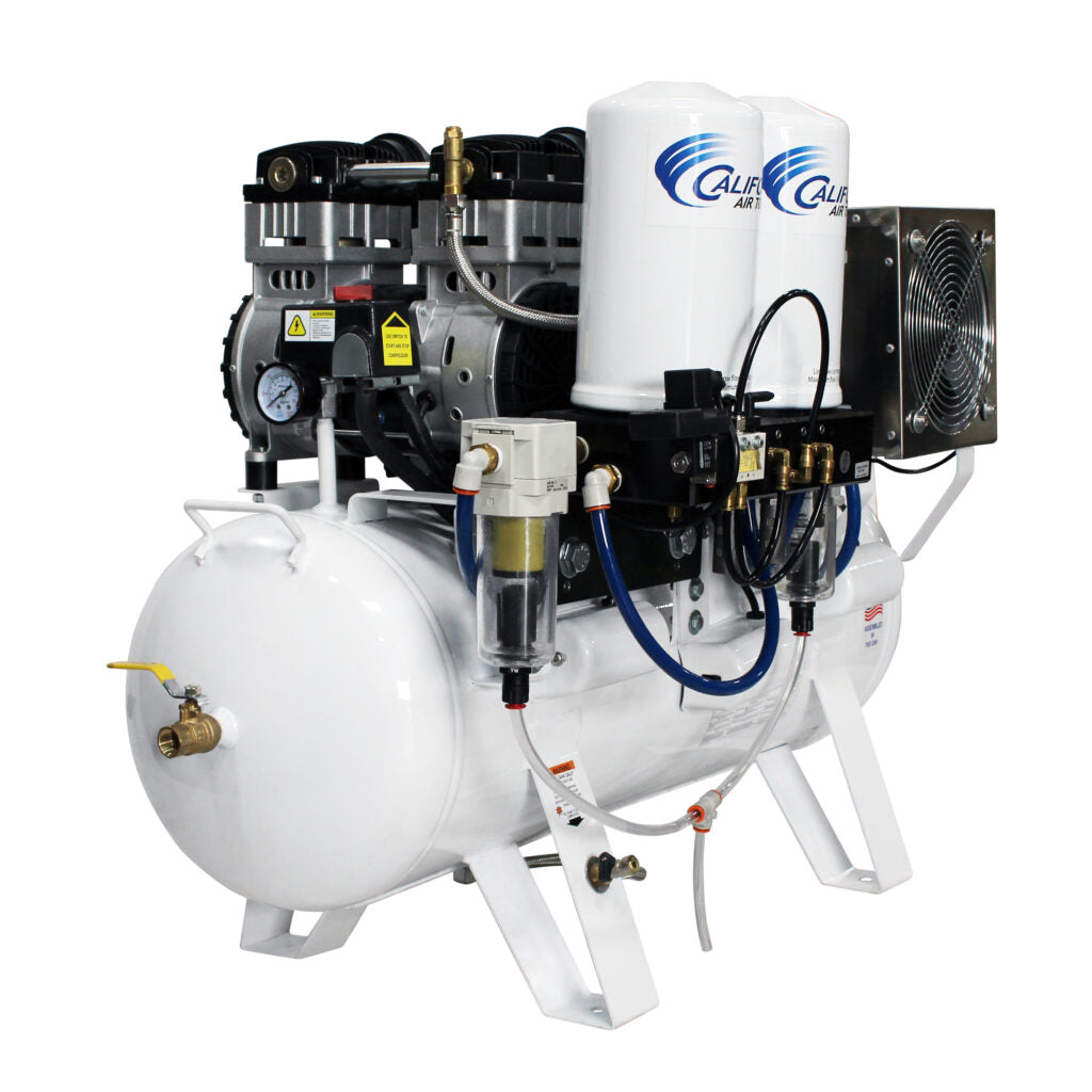 California Air Tools 20060DCC Ultra Quiet & Oil-Free 6.0 HP 20 Gallon Air Compressor with 98% Air Drying System – 220V