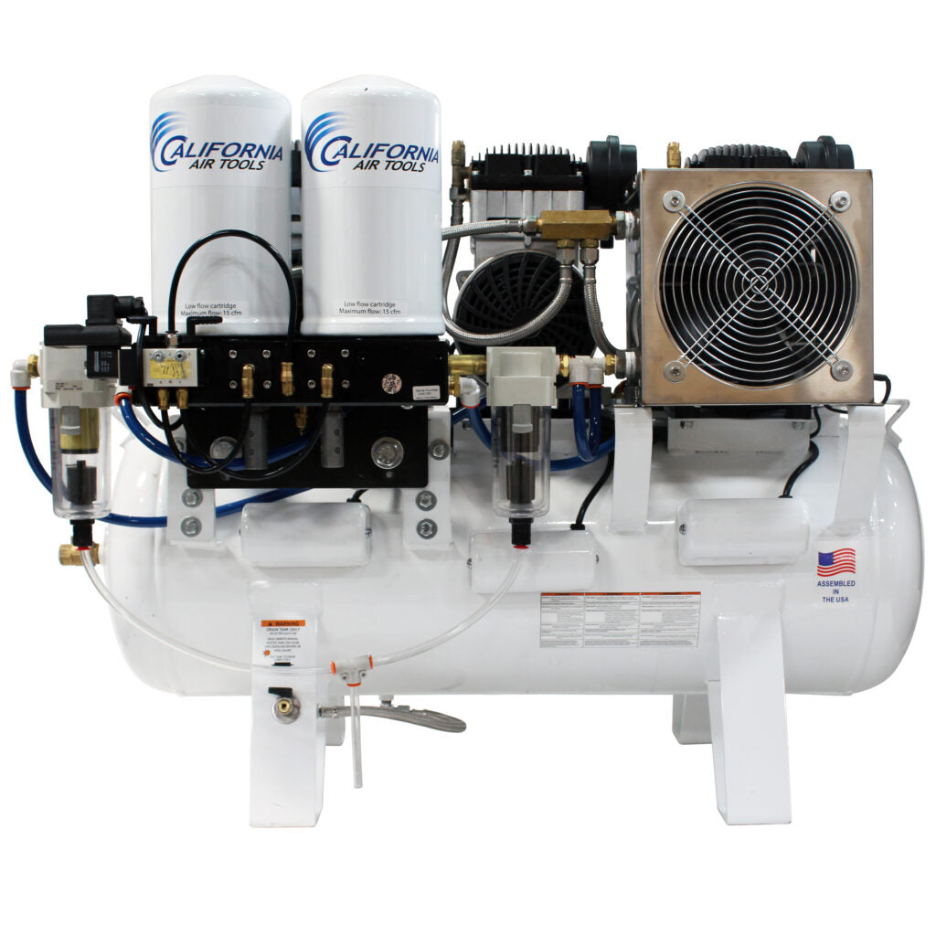 California Air Tools 20060DCC Ultra Quiet & Oil-Free 6.0 HP 20 Gallon Air Compressor with 98% Air Drying System – 220V