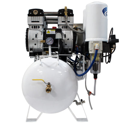 California Air Tools 20060DCC Ultra Quiet & Oil-Free 6.0 HP 20 Gallon Air Compressor with 98% Air Drying System – 220V