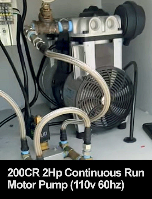 California Air Tools 200CR 2.0 HP Continuous Run Ultra Quiet Oil-Free Motor/Pump – 100% Duty Cycle