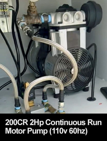 California Air Tools 200CR 2.0 HP Continuous Run Ultra Quiet Oil-Free Motor/Pump – 100% Duty Cycle