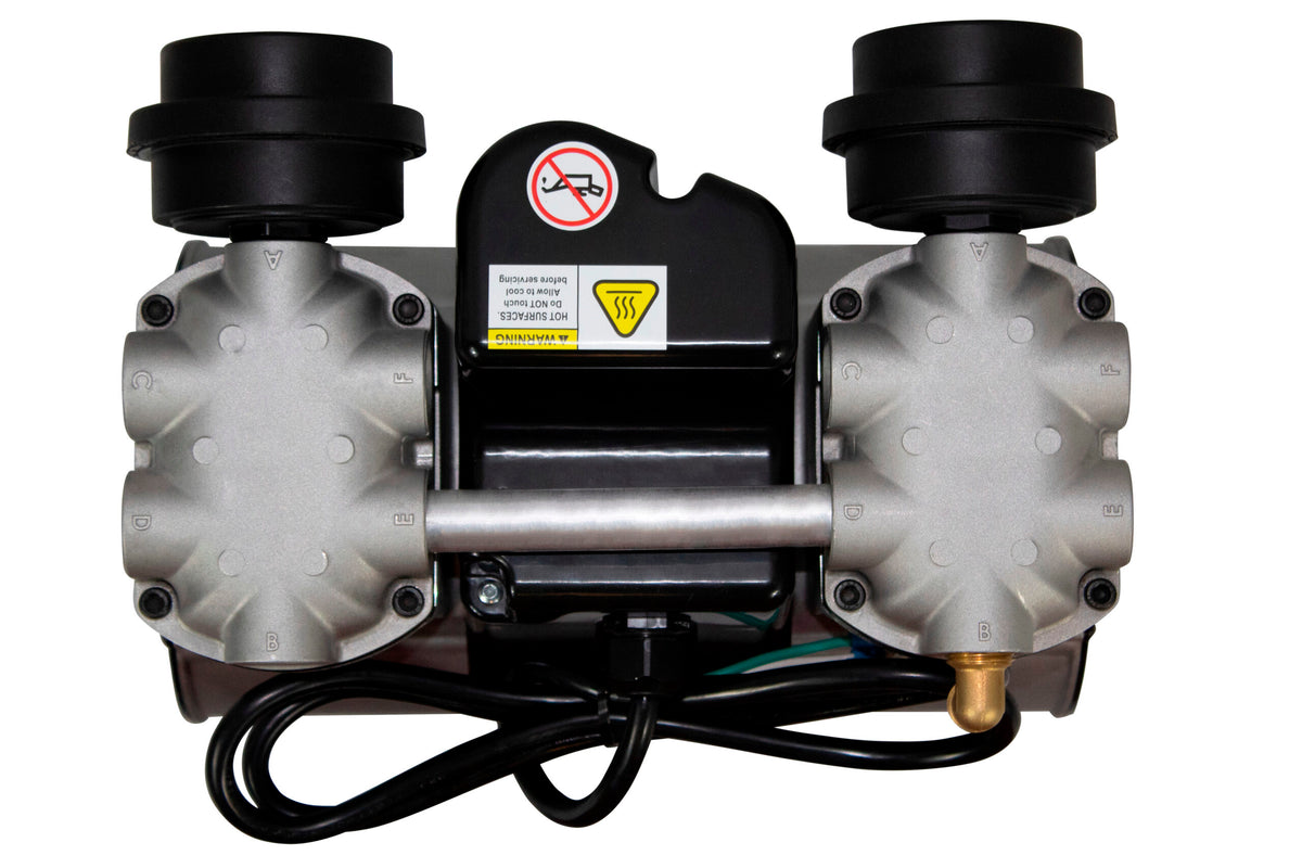 California Air Tools 200CR 2.0 HP Continuous Run Ultra Quiet Oil-Free Motor/Pump – 100% Duty Cycle