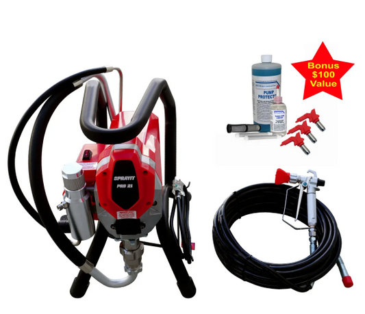 SPRAYIT PRO 21 Electric Airless Paint Sprayer – 1 HP, 3000 PSI