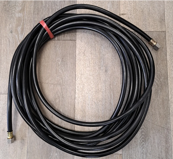 California Air Tools 365-FH Black PVC Fluid Hose – 33 Feet, 3/8-Inch Fitting