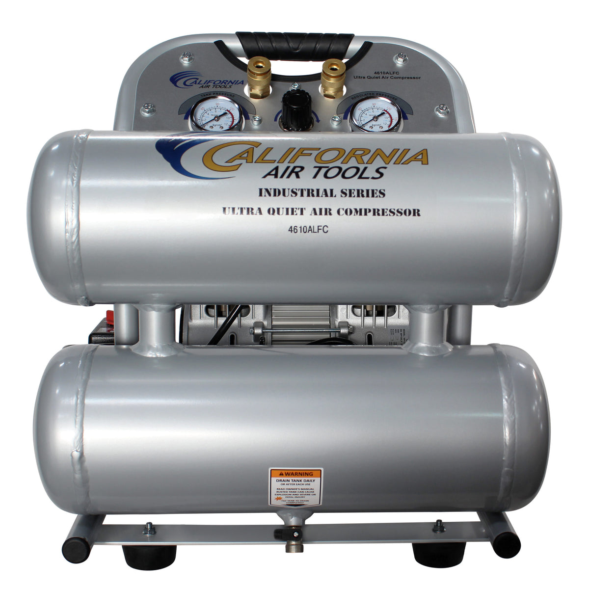 California Air Tools 4610ALFC Ultra Quiet 1.0 HP Oil-Free Lightweight 4.6-Gallon Air Compressor – Industrial Series