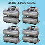 California Air Tools 4610S Ultra Quiet 1.0 HP Oil-Free Lightweight 4.6-Gallon Air Compressor – 4-Pack Bundle