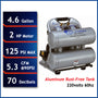 California Air Tools 4620AC-22060 Powerful 2.0 HP Ultra Quiet & Oil-Free 4.6 Gallon Air Compressor – 220V 60Hz