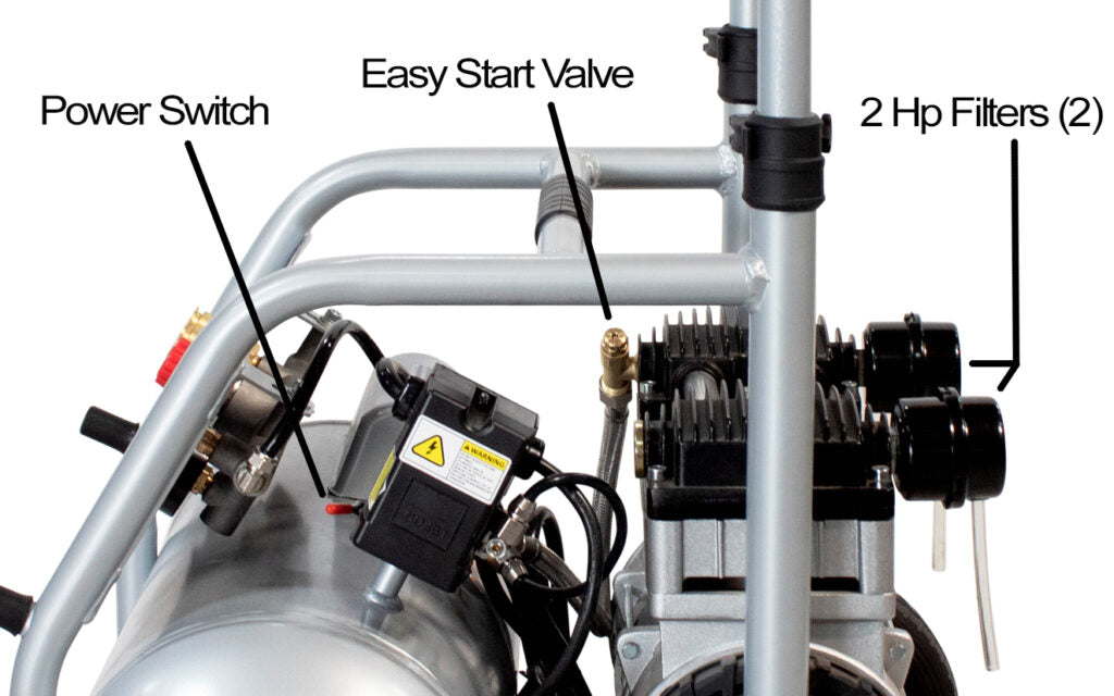 California Air Tools 5020W Powerful 2.0 HP Ultra Quiet & Oil-Free Rugged 5 Gallon Air Compressor – 110V