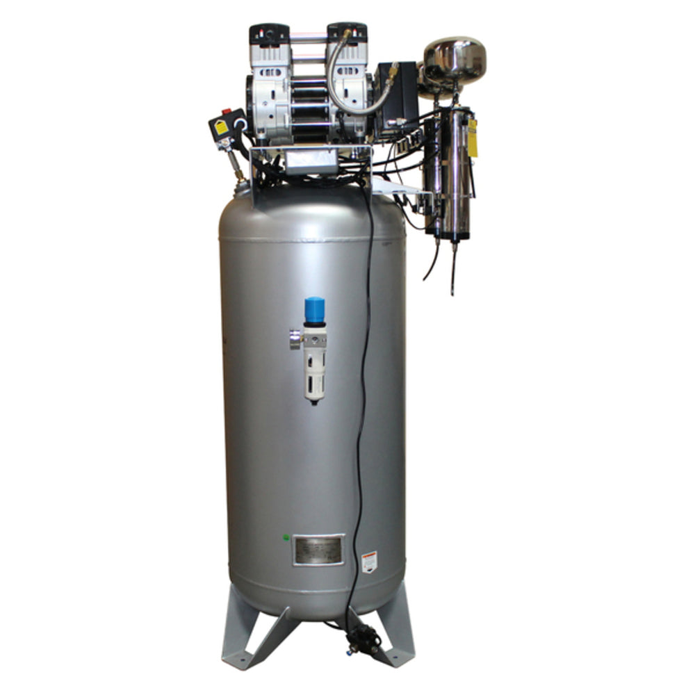 California Air Tools 60040DCAD Ultra Quiet & Oil-Free 4.0 HP 60 Gallon Air Compressor with 80% Air Drying System & Automatic Drain Valve – 220V