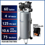 California Air Tools 60040SMAD 4.0 HP SMART Ultra Quiet Oil-Free 60 Gallon Air Compressor with Automatic Drain