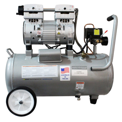 California Air Tools 8010ALFC Ultra Quiet 1.0 HP Oil-Free 8-Gallon Aluminum Air Compressor – Industrial Series