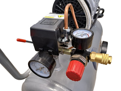 California Air Tools 8010ALFC Ultra Quiet 1.0 HP Oil-Free 8-Gallon Aluminum Air Compressor – Industrial Series