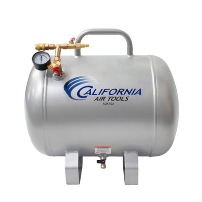 California Air Tools AUX10A 10 Gallon Aluminum Rust-Free Ultra Lightweight Auxiliary Air Tank – 125 PSI