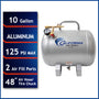 California Air Tools AUX10A 10 Gallon Aluminum Rust-Free Ultra Lightweight Auxiliary Air Tank – 125 PSI