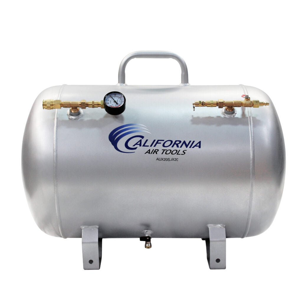 California Air Tools AUX20S 20 Gallon Steel Portable Auxiliary Air Tank – 125 PSI