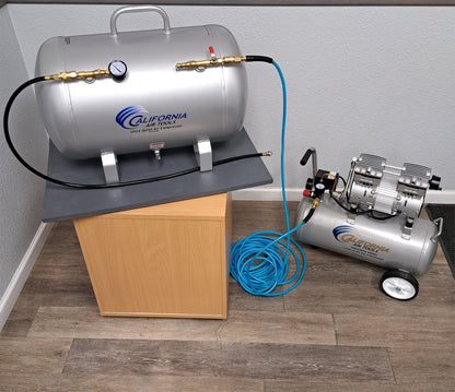 California Air Tools AUX05S 5 Gallon Steel Portable Auxiliary Air Tank – 125 PSI