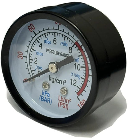 California Air Tools 96006 2" Pressure Gauge – 1/4" NPT, 0–180 PSI