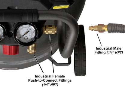 California Air Tools CALAIR-20013 1.3 HP High Pressure Oil-Free 20 Gallon Air Compressor, 200 PSI